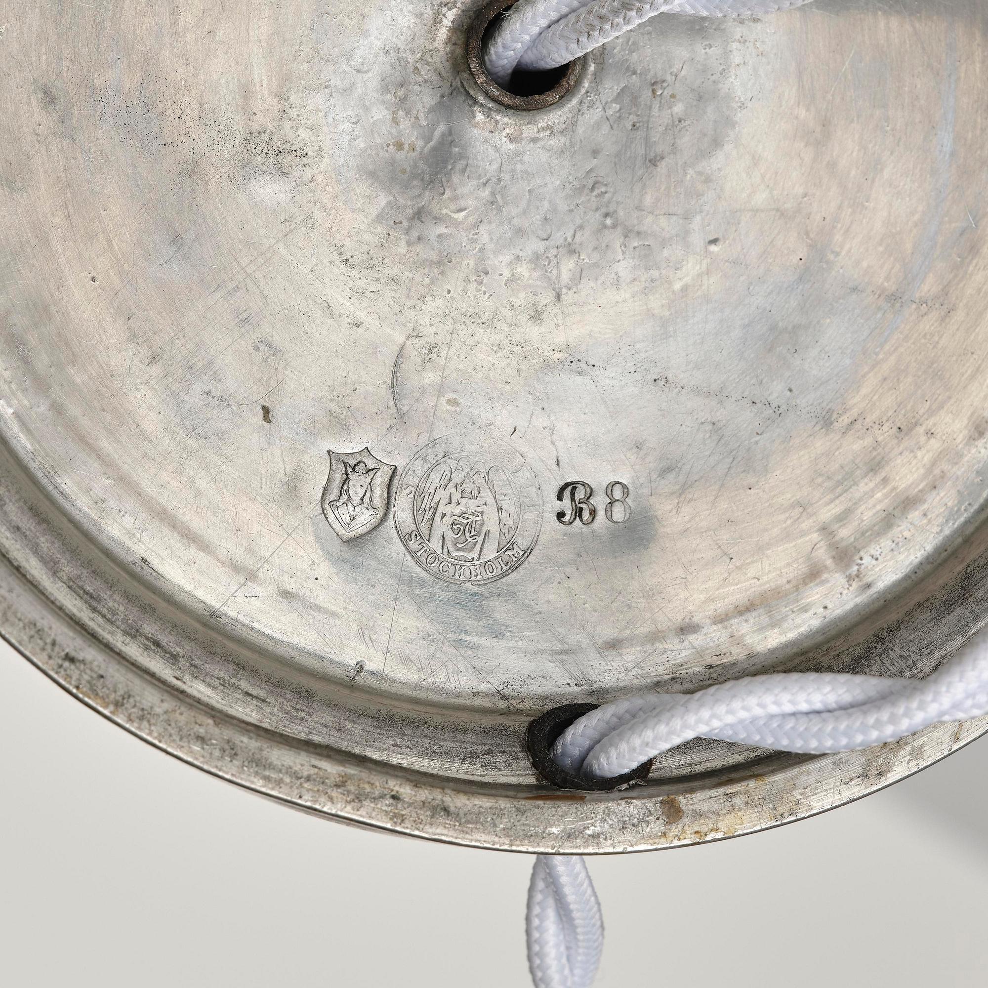 Firma Svenskt Tenn, a pewter table lamp model "A 520", Stockholm, 1928.