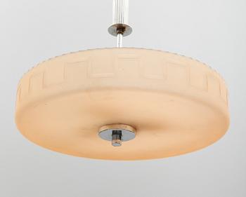 TAKLAMPA, 1900-talets första hälft. Höjd 53 cm.