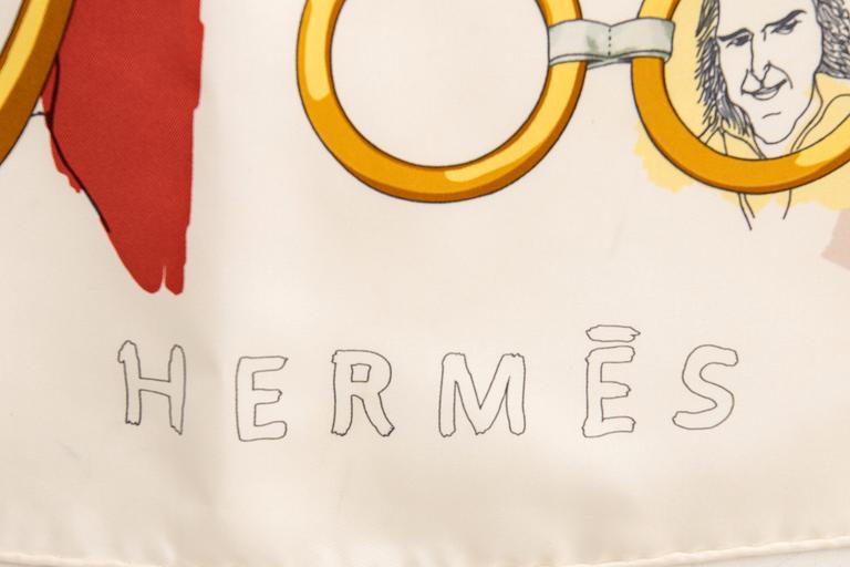 Hermes scarf "Les Parisiens".