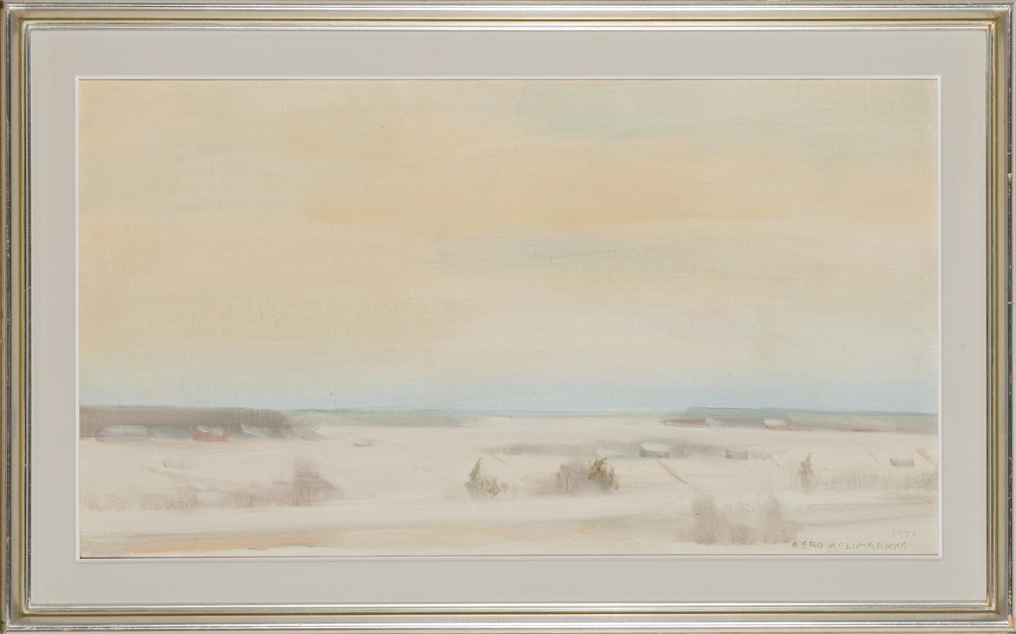 Eero Nelimarkka, oil on canvas, signed and dated 1973.