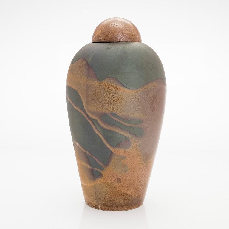 Inkeri Leivo, a ceramic urn 'Josefine', signed Inkeri Leivo Arabia.