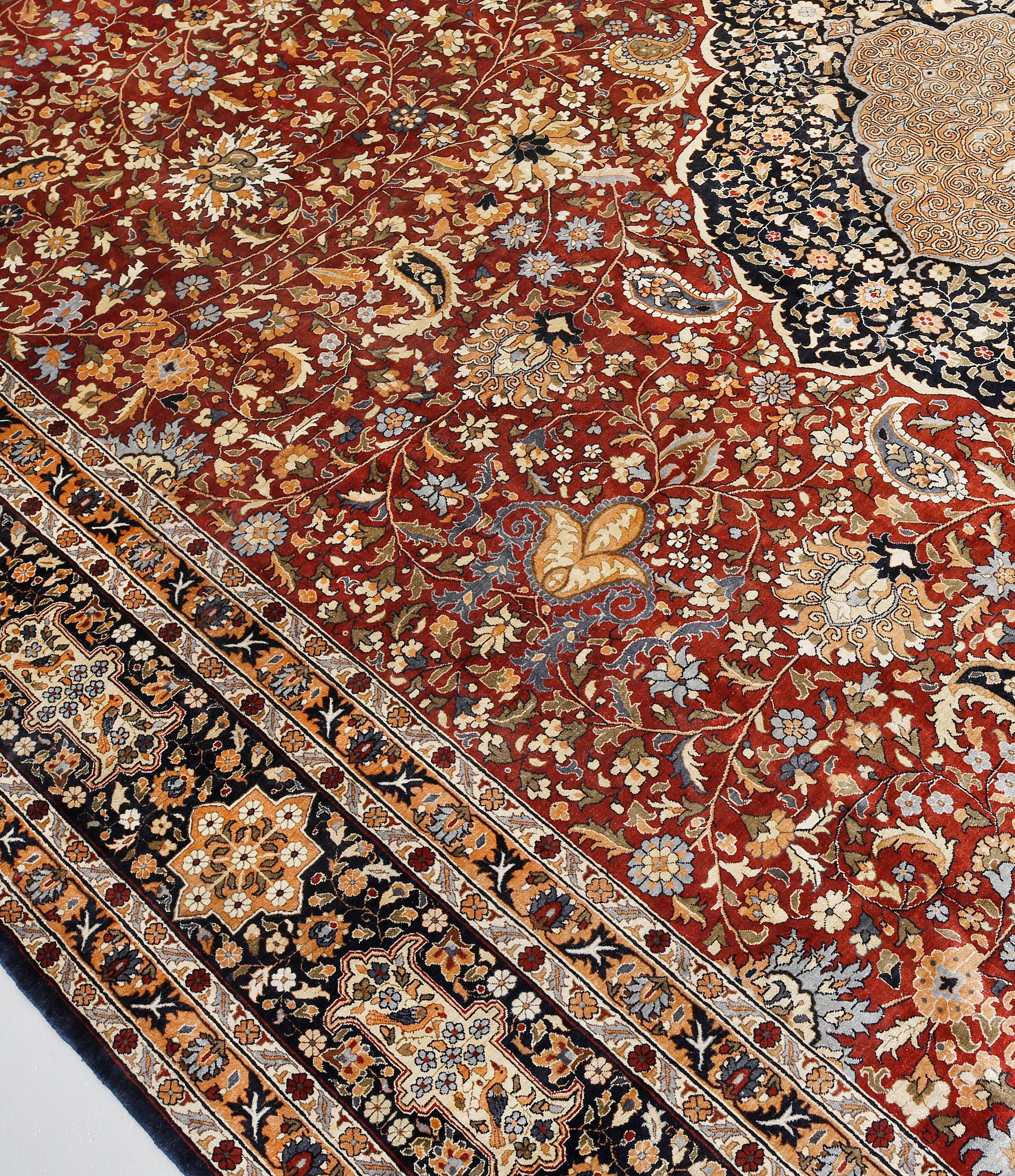 Matta, orientalisk, silke, 370 x 270 cm.