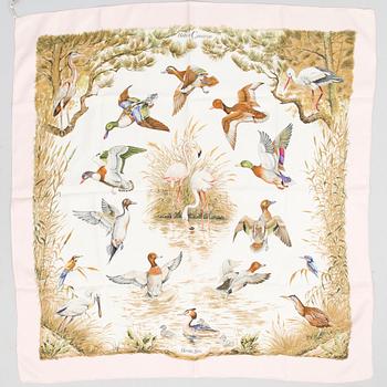 HERMÈS Two SIlk Scarfs.