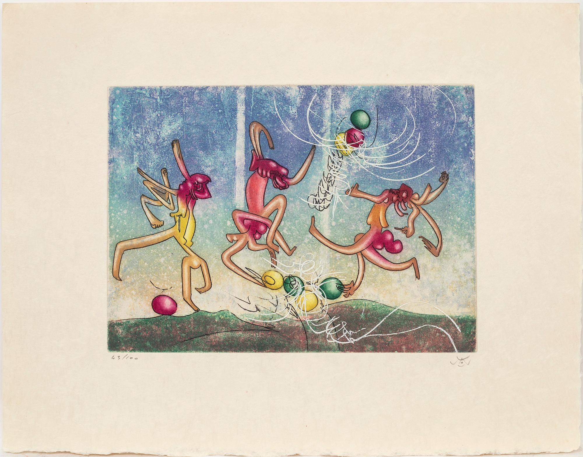 Roberto Matta, 6 sheets, "Les Transesports", 1977.