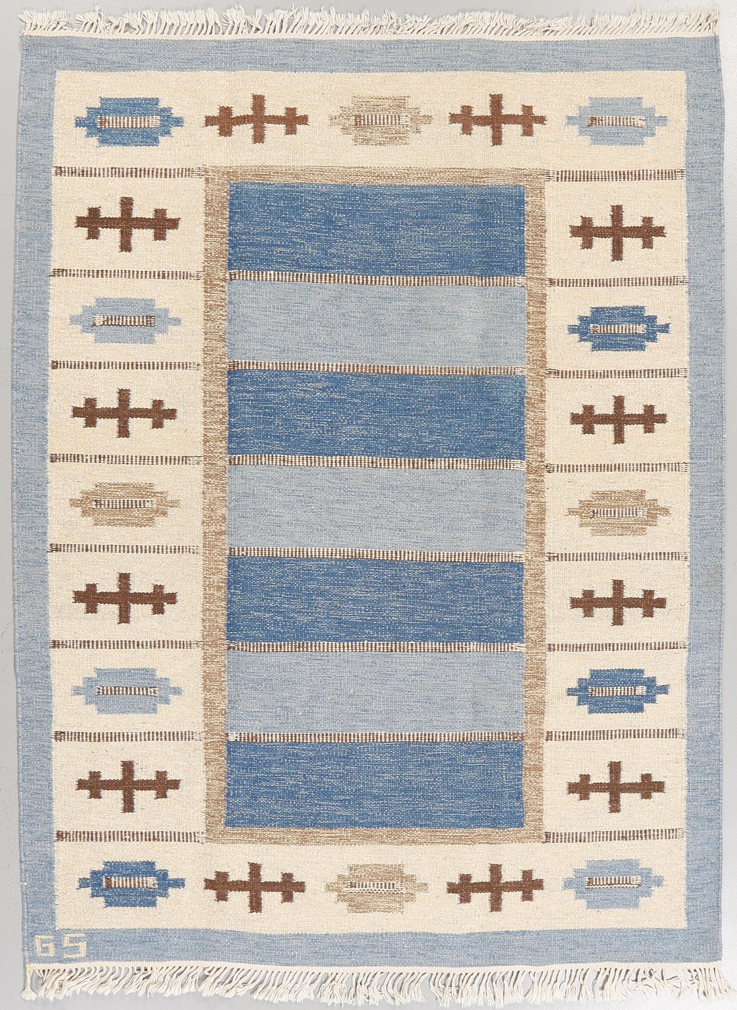 MATTA, rölakan, signerad GS, 1900-talets andra hälft, ca 225x 170 cm.