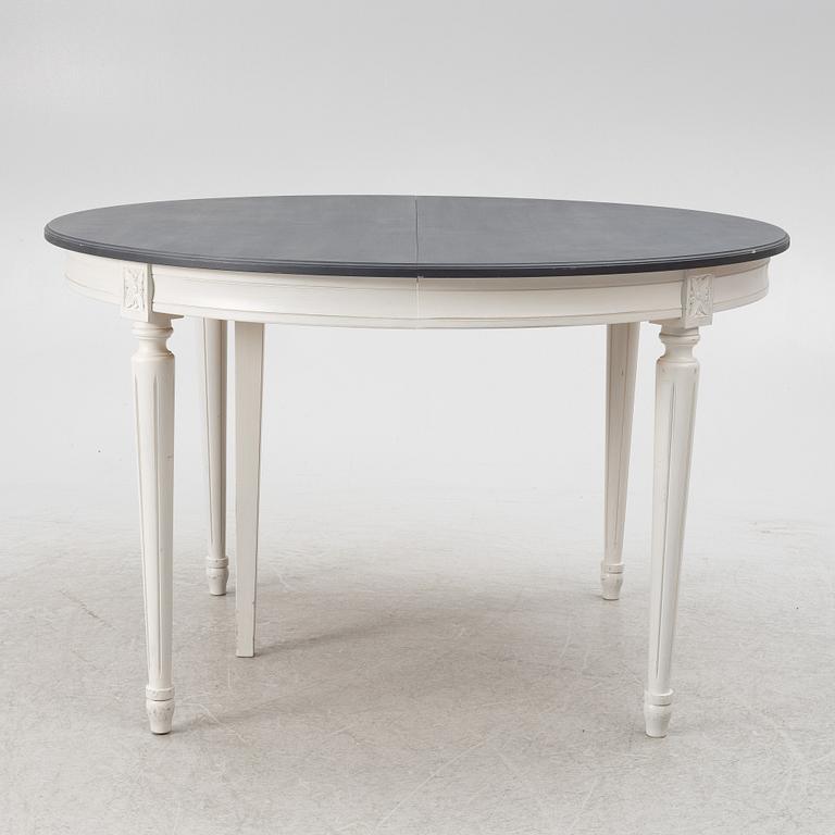 Matsalsgrupp, 13 delar, gustaviansk stil, 1900-talets andra hälft.