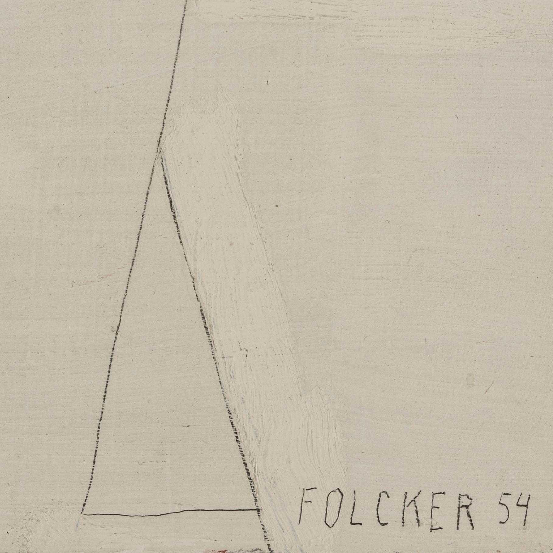 Göran Folcker, oil on board, signed and dated -54.