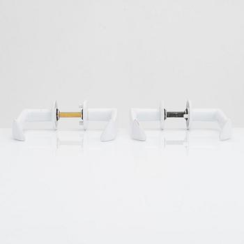 Alvar Aalto, two pairs of doorhandles, late 20th century.