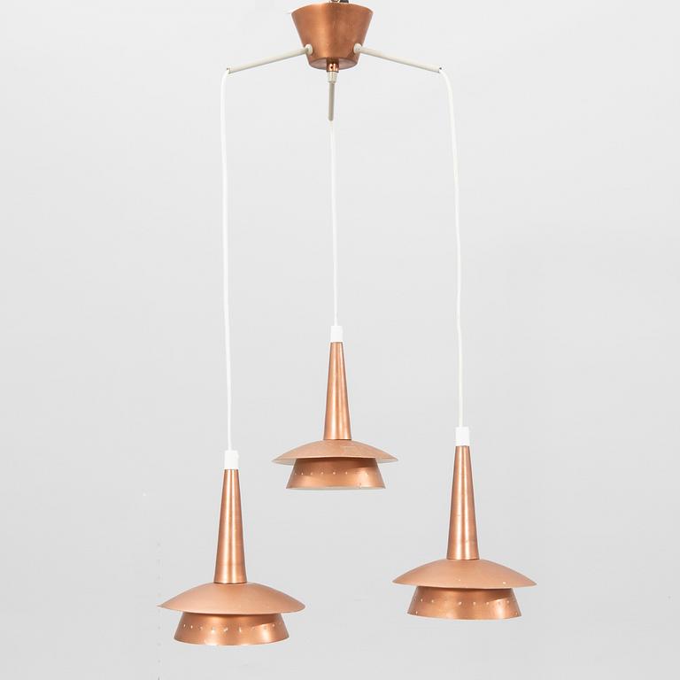 A 1950/60s copper ceiling pendant.