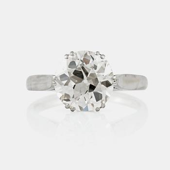 1305. RING med gammalslipad diamant ca 2.50 ct, kvalitet ca M-N/VVS.