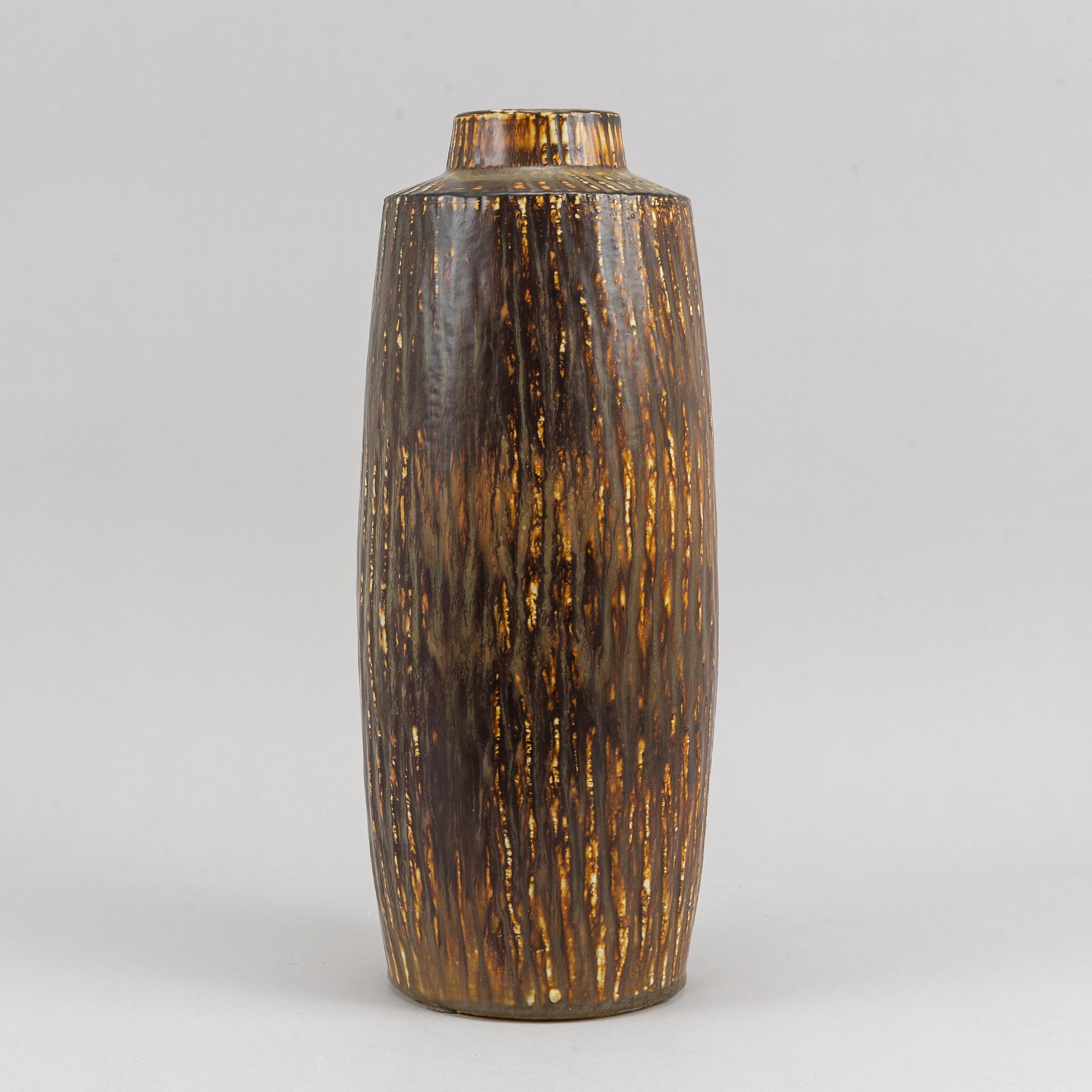 A stoneware floor vase by Gunnar Nylund, Rörstrand.