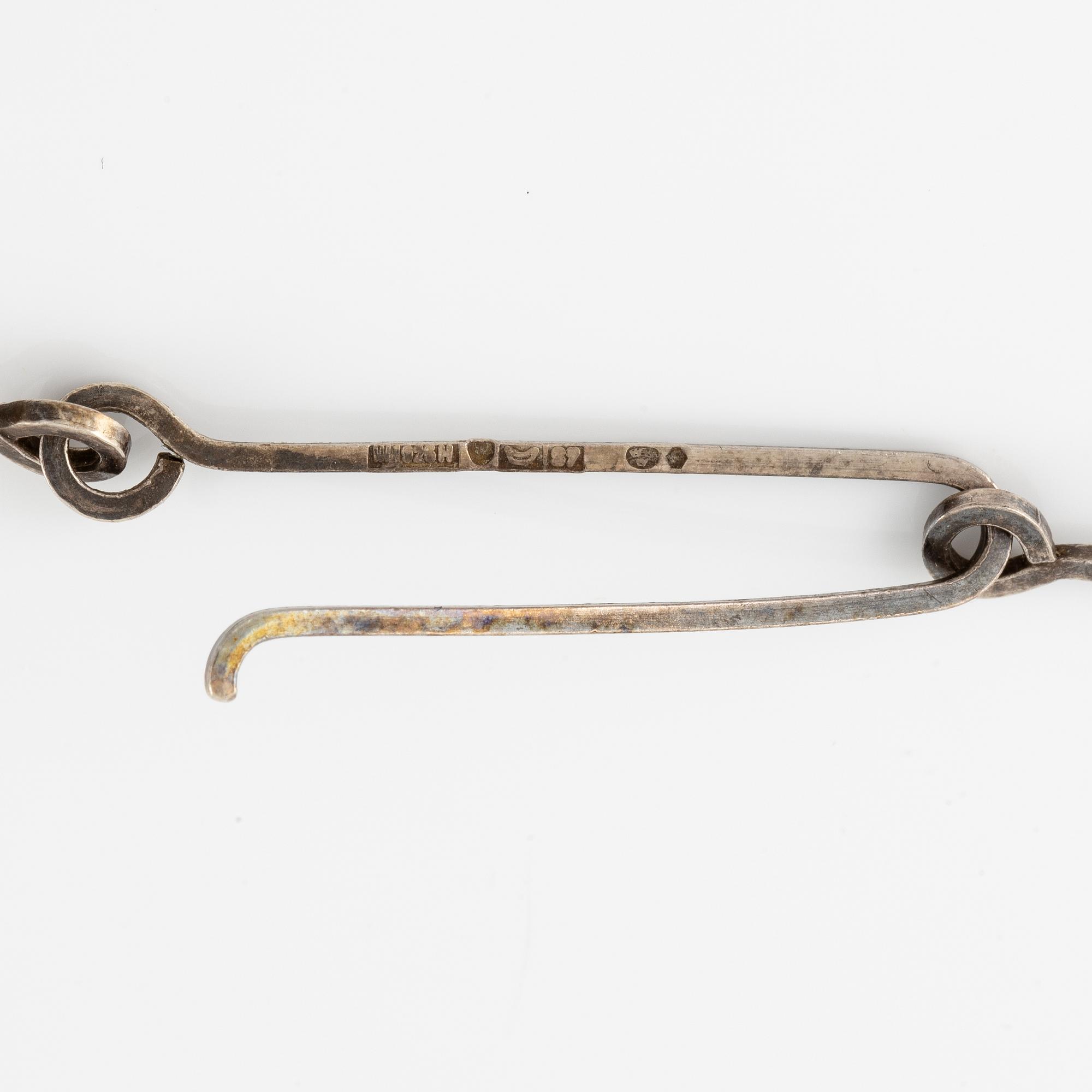 Björn Weckström, collier "Space Barbarella", sterlingsilver, Finland 1971, för Lapponia.