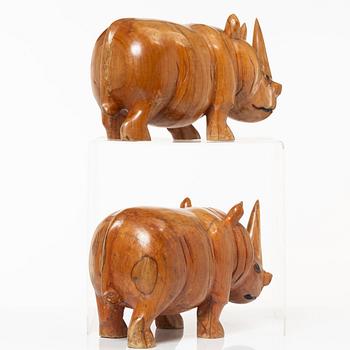 Skulpturer, ett par, Afrika, 1900-tal.