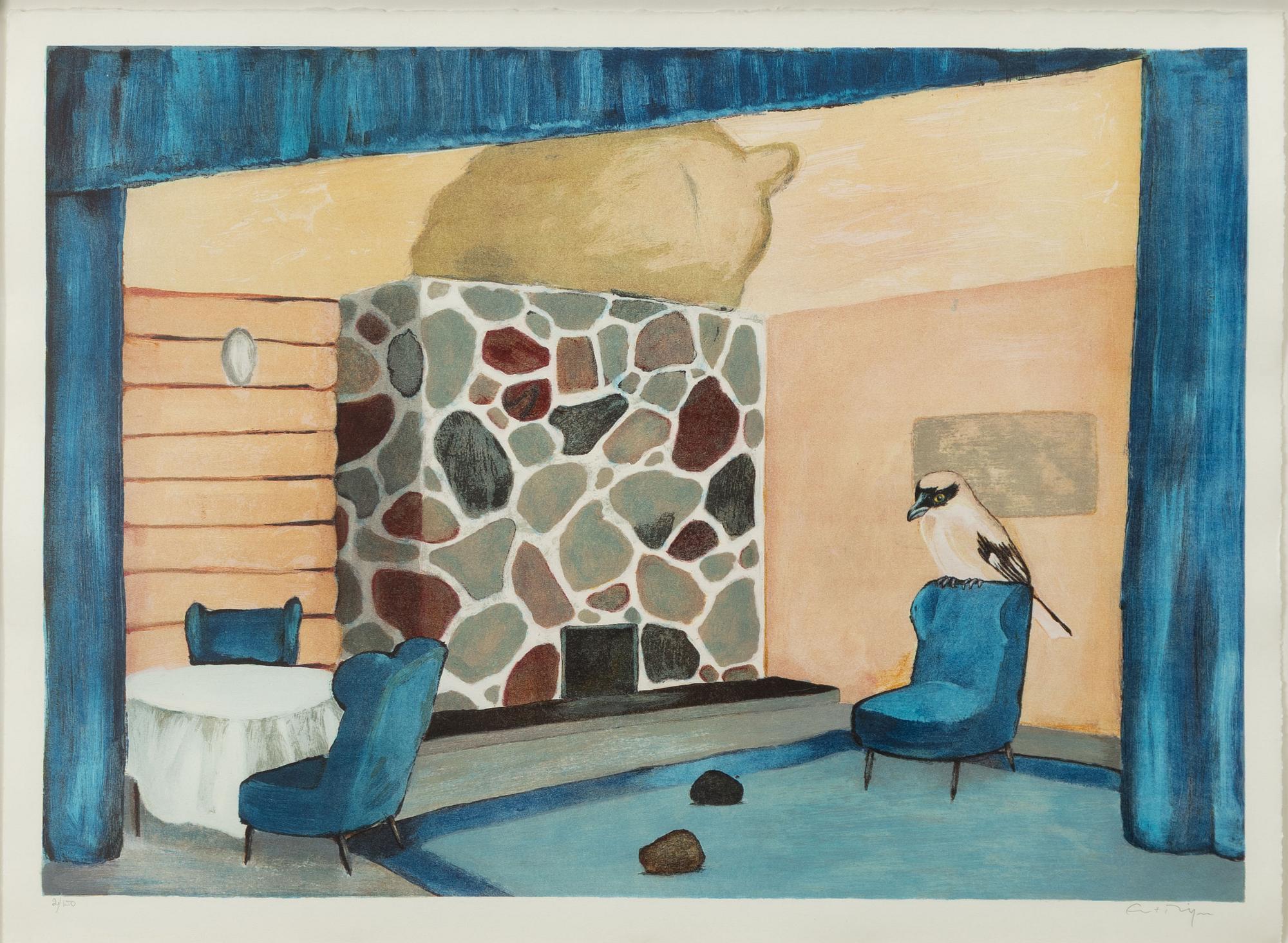 Ernst Billgren, "Blått vittne" ur mappen  "Vårt land".