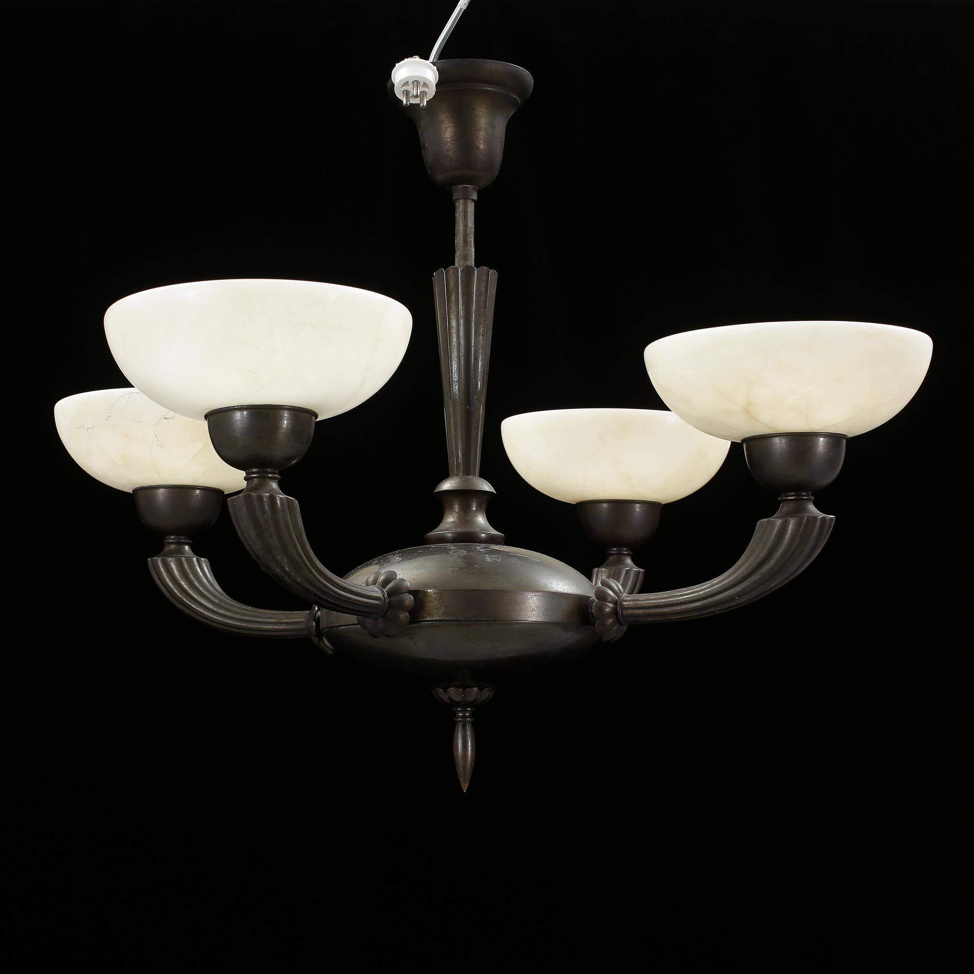 TAKLAMPA, art deco, 1930-/40-tal. Höjd ca 48 cm.