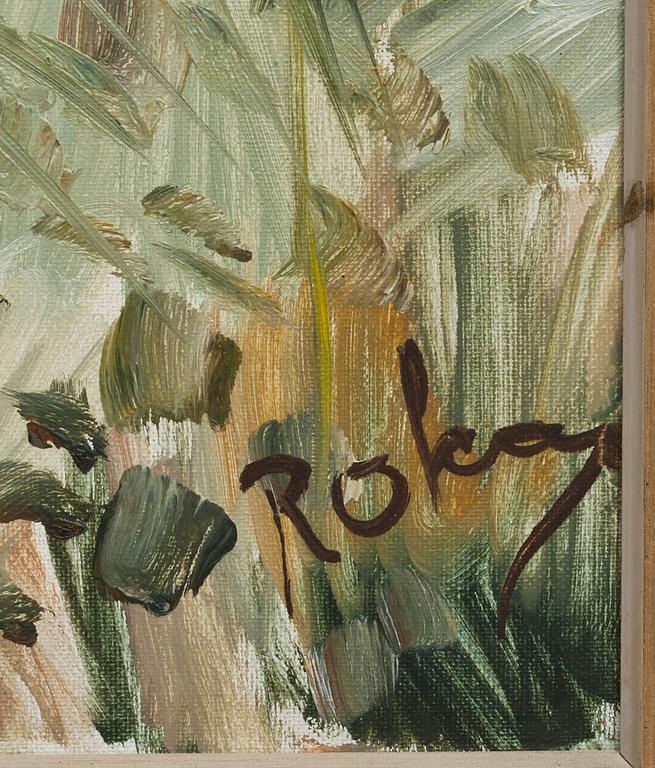 CHARLES ROKA, olja på duk, signerad.