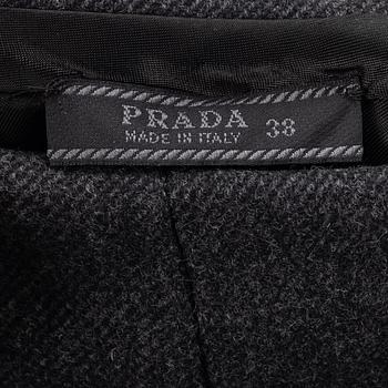 Prada, A wool skirt, size 38.