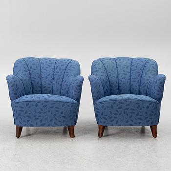Fåtöljer, ett par, 1900-talets första hälft.