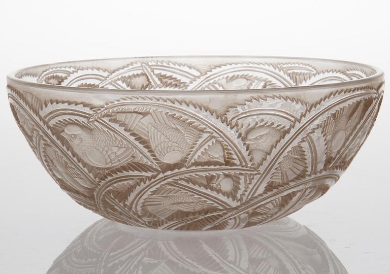 SKÅL, glas, Lalique, 1900-talets andra hälft.