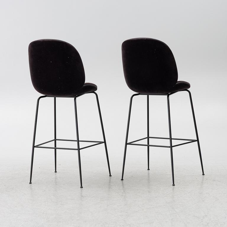 GamFratesi, Bar stools, a pair, "Beetle Bar Chair", Gubi, Denmark.