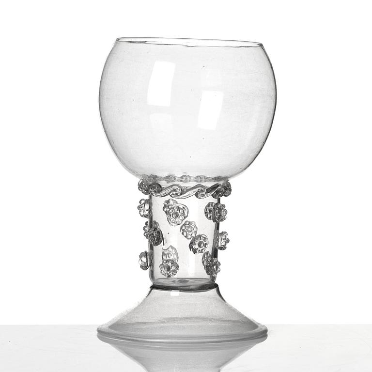 A large goblet, Skånska glasbruket, 18th Century.
