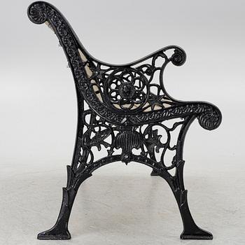 A 20th century garden bench.