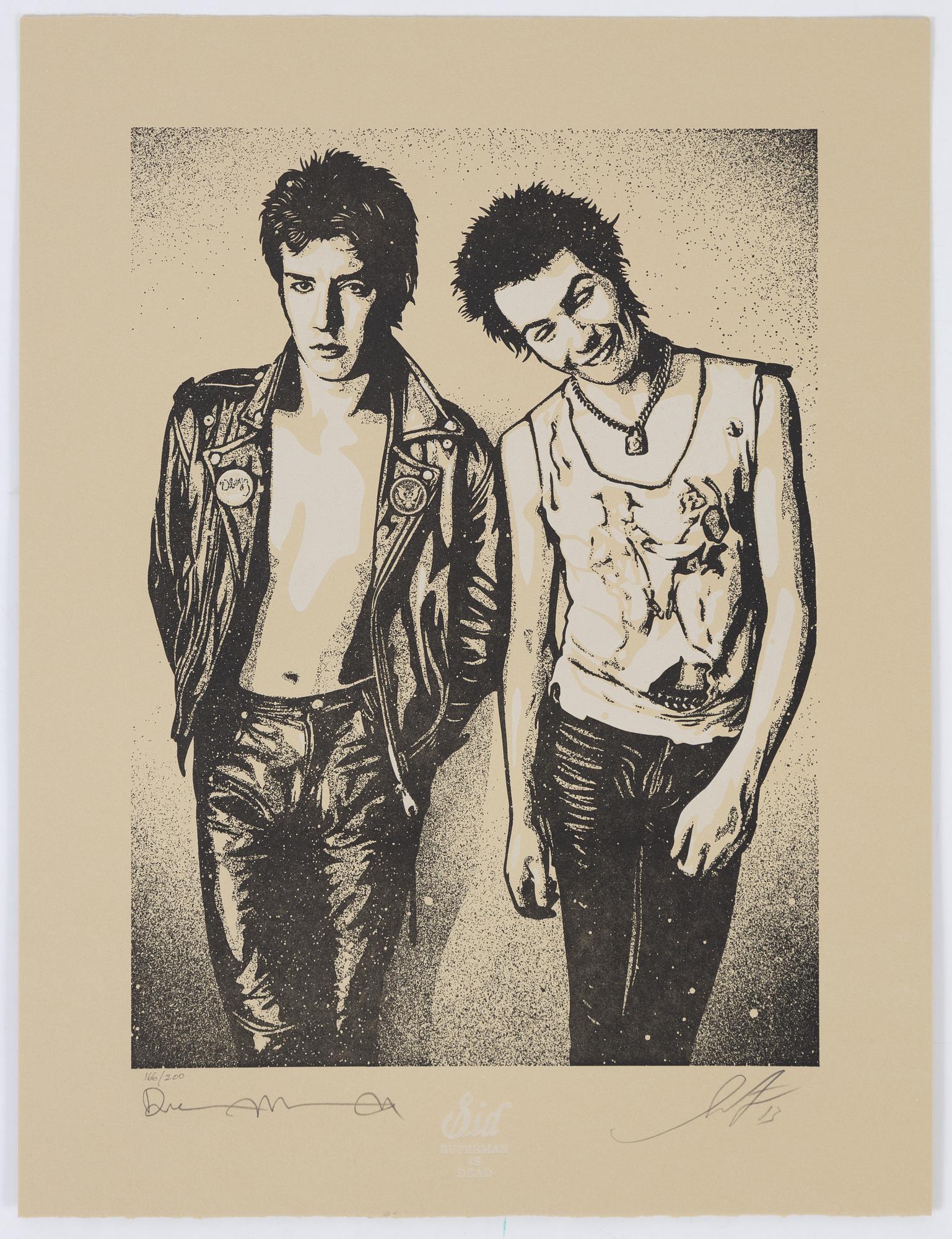 Shepard Fairey & Dennis Morris,  the complete portfolio with 10 letterpress prints, 2013. Each signed and numbered.