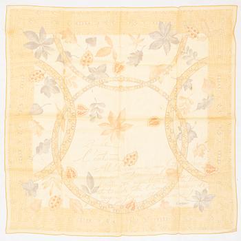Cartier, a silk chiffon 'Poem de Baudelaire' scarf.