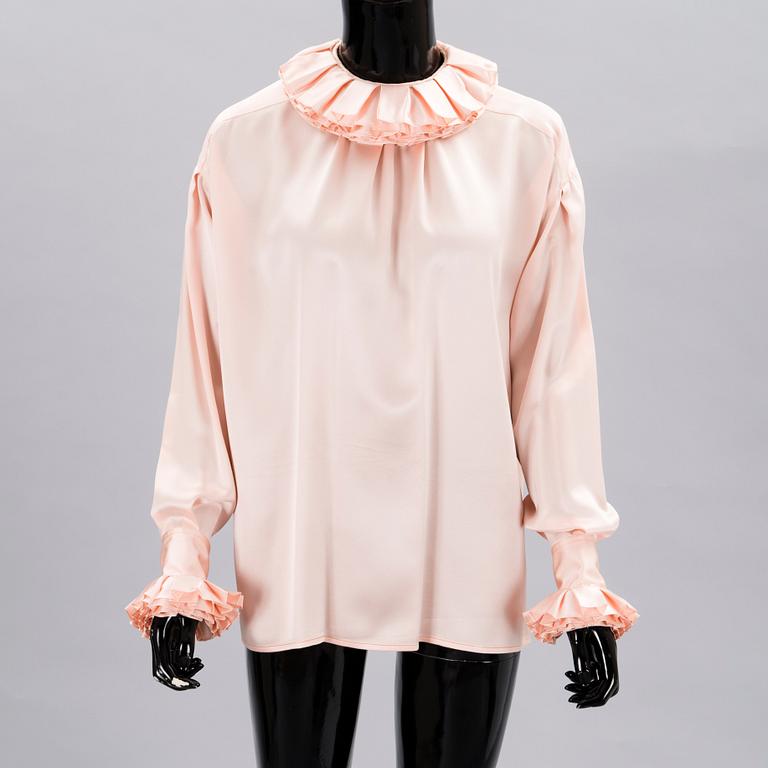 CHANEL, Three Vintage Silk Blouses.