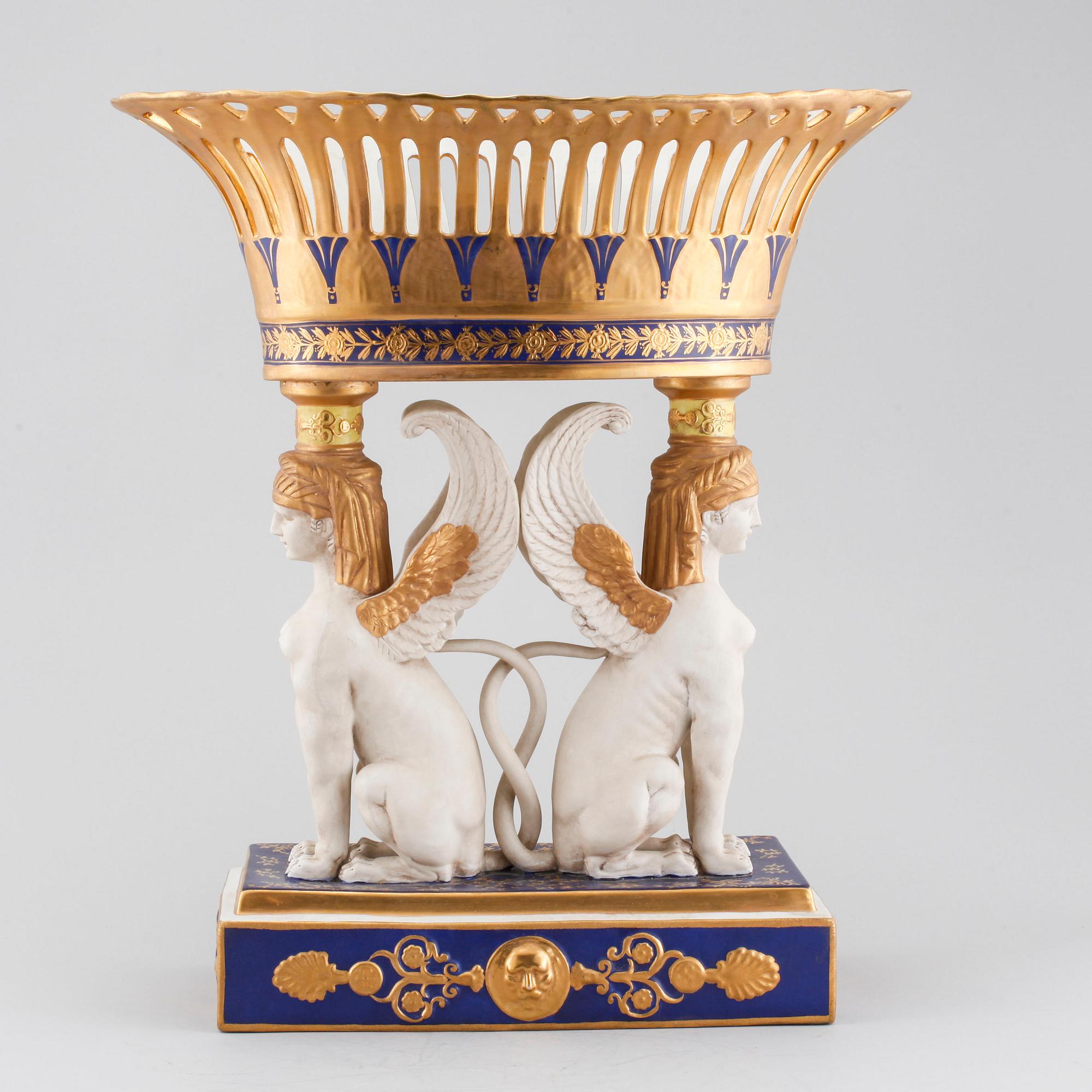 UPPSATSSKÅL, porslin, Meissen-liknande märke, omkring år 2000.