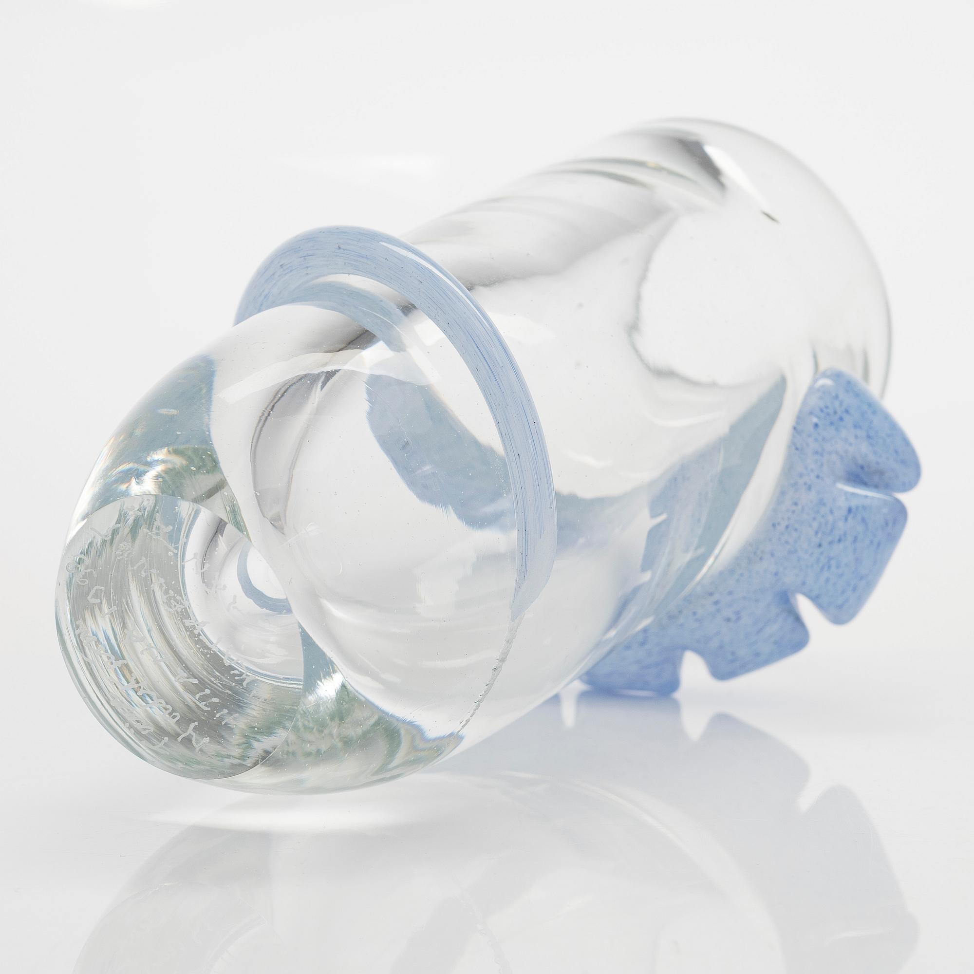 Tiina Nordström, an art glass signed Tiina Nordström, Iittala 1993.