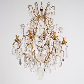 Ljuskrona, för sex ljus, Frankrike, 1800-tal, Louis XV-stil.