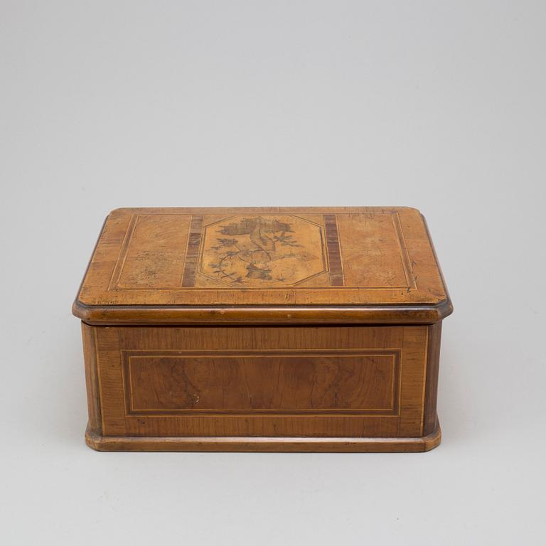 A late 19th century wooden box.