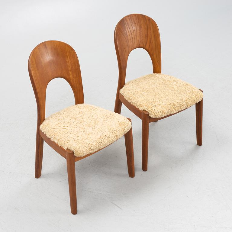 Niels Koefoed, six chairs, Denmark, 1960's.