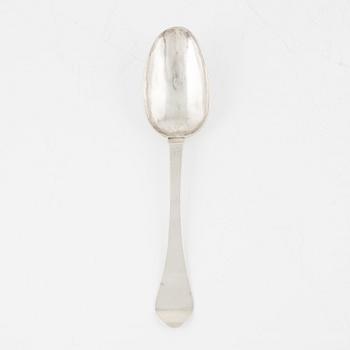 A Swedish Silver Rat-Tail Spoon, mark of Thomas Beckman the Younger, Örebro, active 1727-1759 (1772).