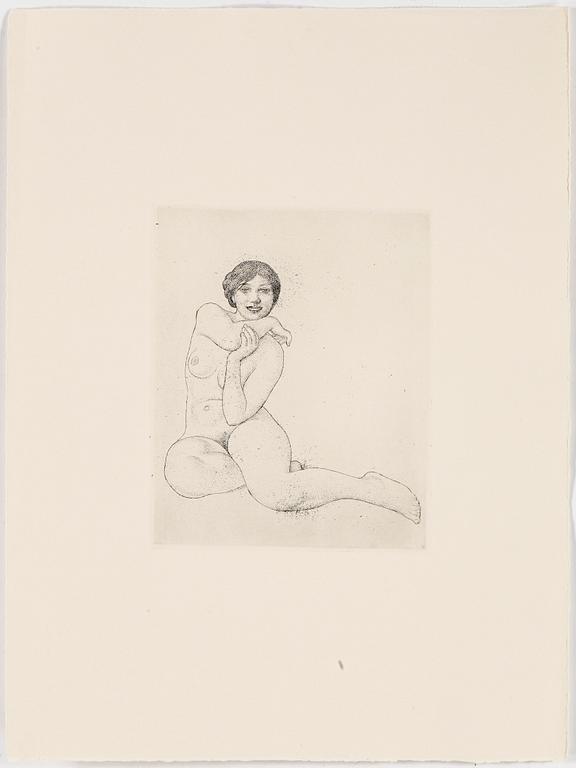CARL LARSSON, 6 st, gravyrer, Uppsala 1983.