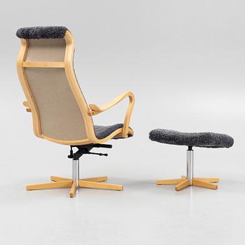 Andersson Brothers, armchair with footstool, "Furiren".
