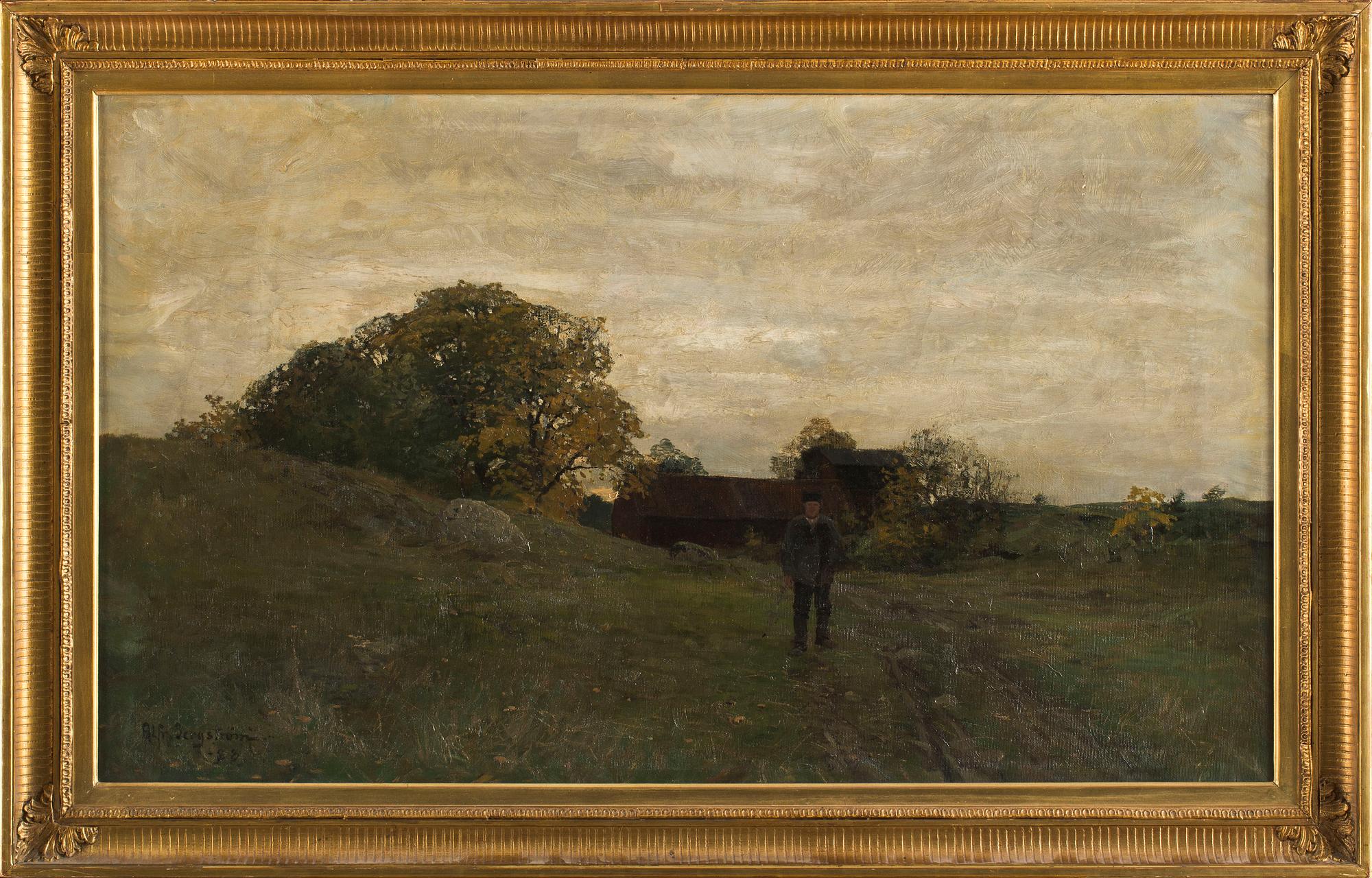 ALFRED BERGSTRÖM, olja på duk signerad och daterad 88.