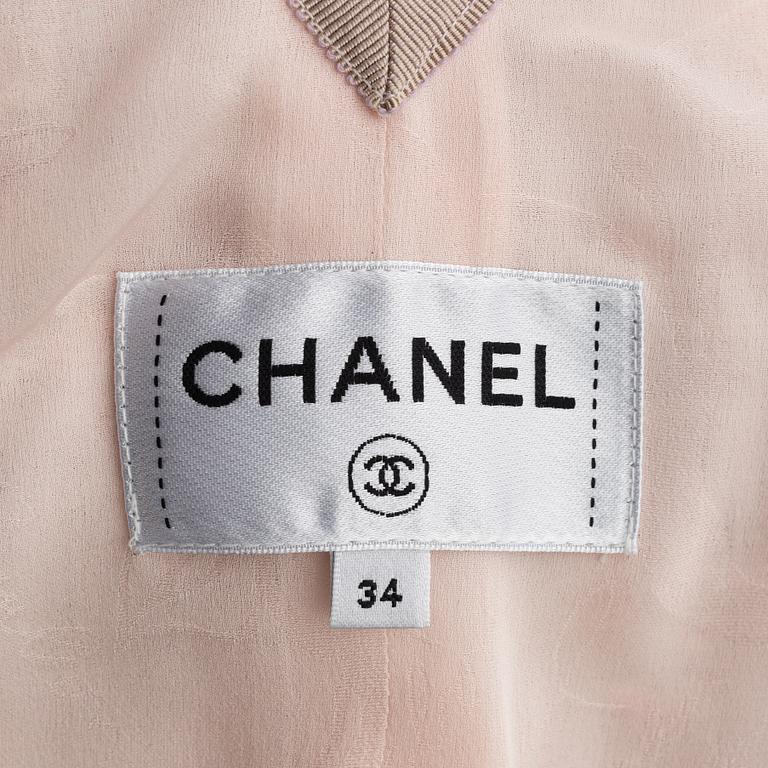 Chanel, topp, "Tweeded Muslin", storlek 34.