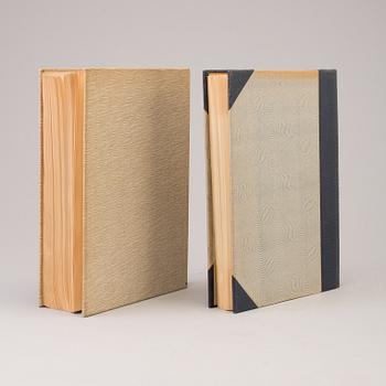 two books "Olympiska spelen 1896-1948" and "Olympiaboken 1956".