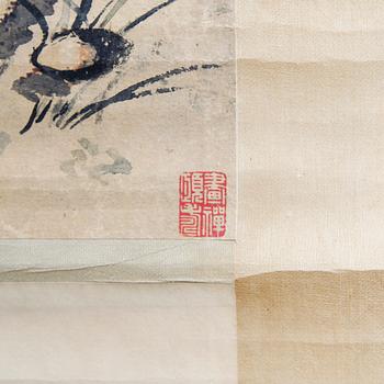 KAKEMONO, blandteknik, Kina, 1900-tal.