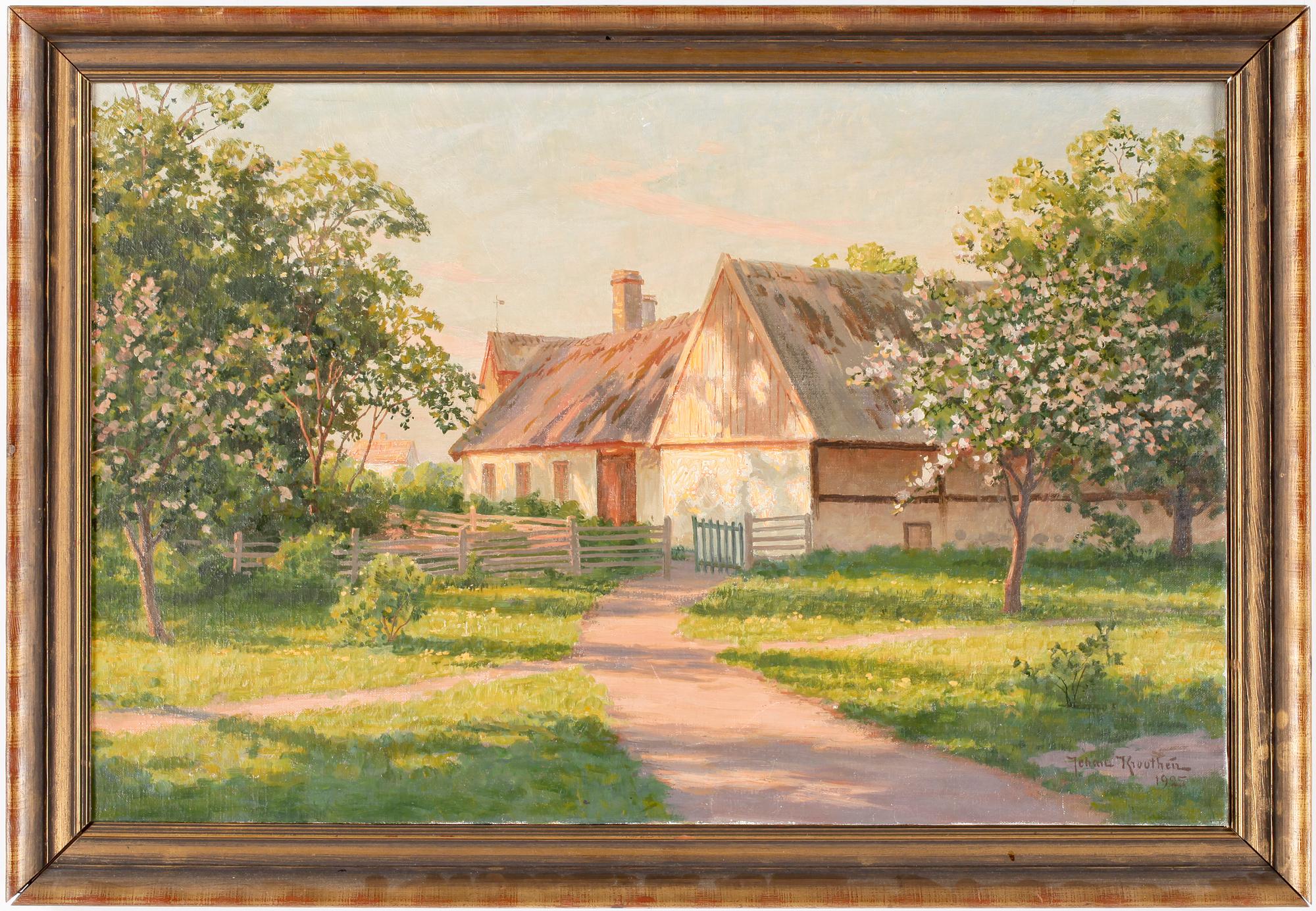 JOHAN KROUTHÉN, olja på duk, signerad o daterad 1925.