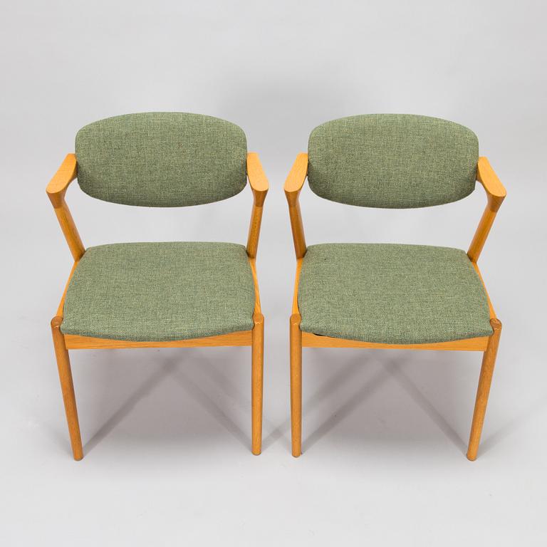 Kai Kristiansen, A set of four 'Z-chair' chairs, Denmark, 1960's.