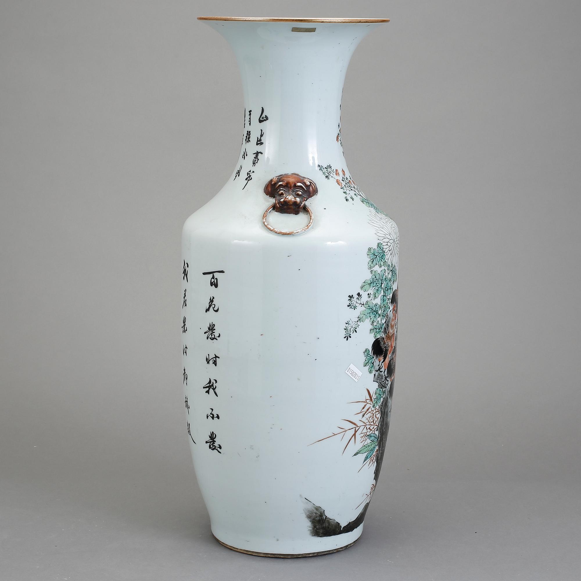 GOLVVAS, porslin, Kina, 1800-talets slut.
