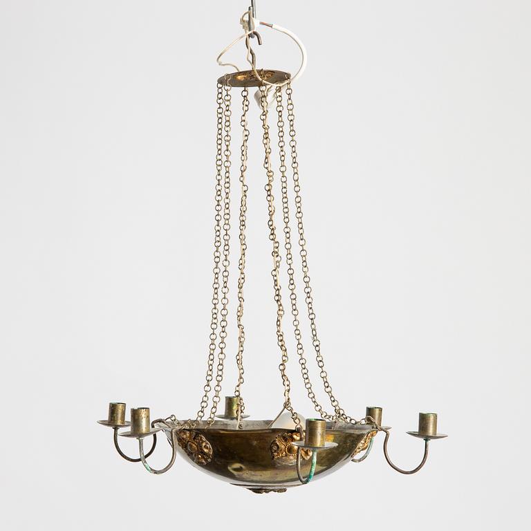 An Empire chandelier, first half of the 19th century.