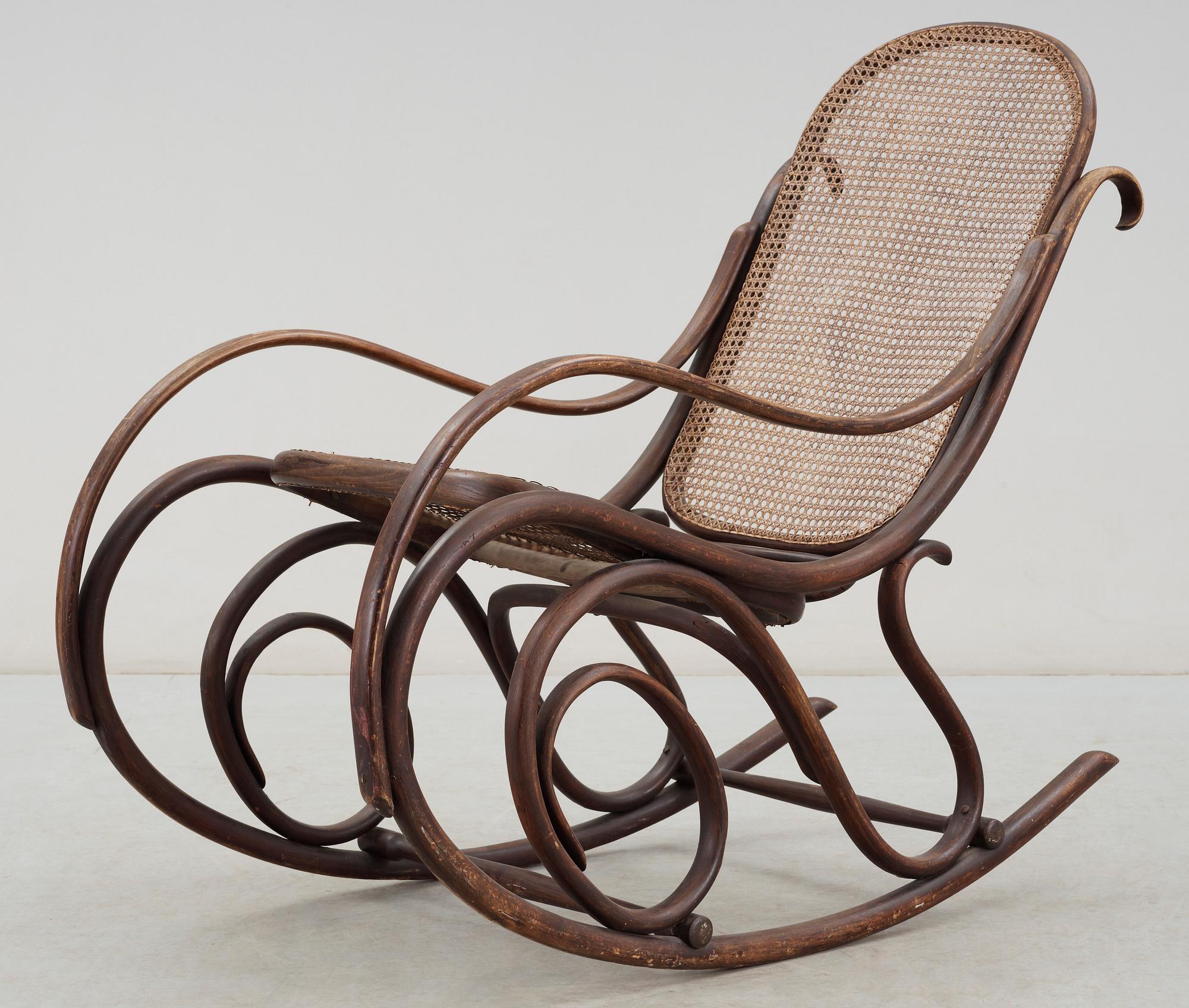 GUNGSTOL, av Thonet-typ, sekelskiftet 1900.