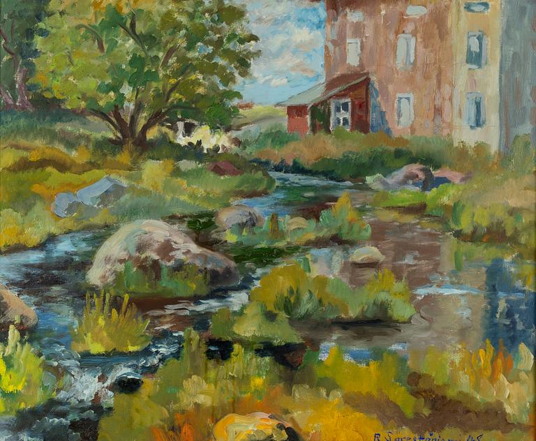 Reidar Särestöniemi, Mill building by the brook.