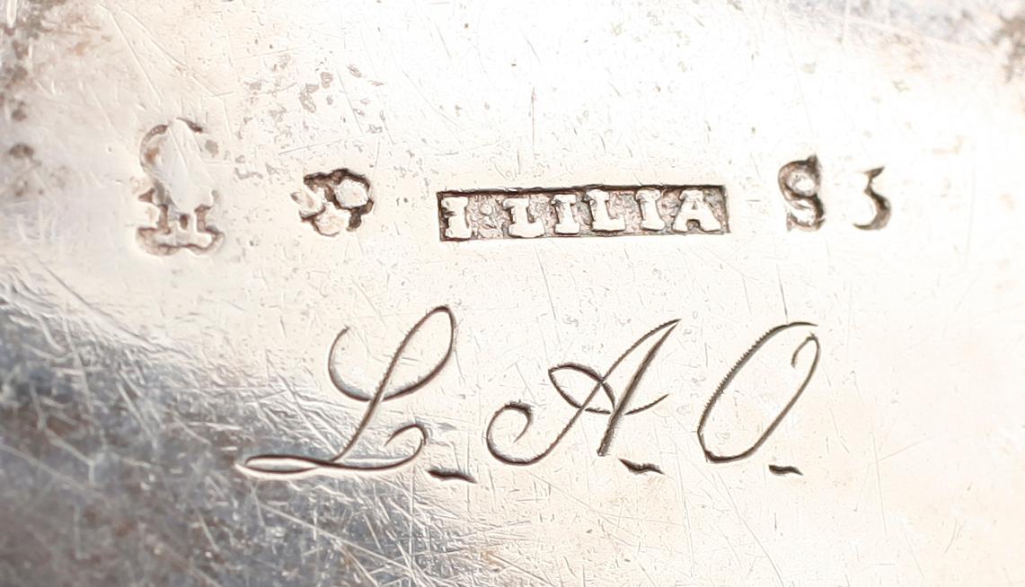 SOPPSLEV, silver, Ingemar Lilja, Karlskrona 1824.