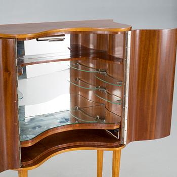 A 1940s Swedish modern cocktail cabinet by AB Rödeby möbler, Sweden.