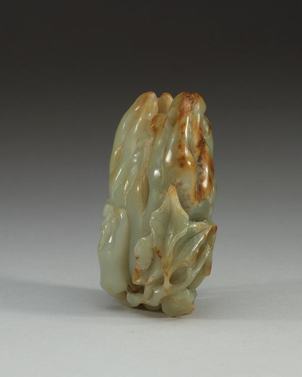 A Chinese nephrite figure of a finger citron.